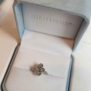 Charles and Colvard Moissanite Outlet Sterling Silver 1/2 Carat T.W.  Moissanite